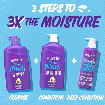 Aussie Miracle Moist Hair Care Set with Avocado Oil