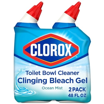 Clorox Toilet Bowl Cleaner with Clinging Bleach Gel - 2 Pack