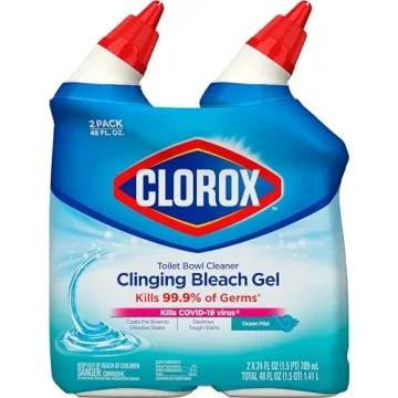 Clorox Toilet Bowl Cleaner with Clinging Bleach Gel - 2 Pack