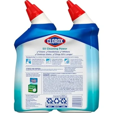 Clorox Toilet Bowl Cleaner with Clinging Bleach Gel - 2 Pack