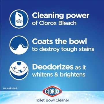 Clorox Toilet Bowl Cleaner with Clinging Bleach Gel - 2 Pack