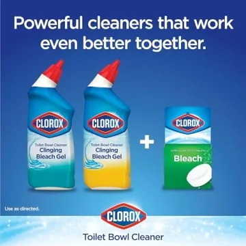 Clorox Toilet Bowl Cleaner with Clinging Bleach Gel - 2 Pack