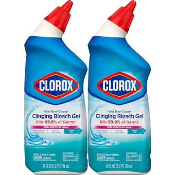 Clorox Toilet Bowl Cleaner with Clinging Bleach Gel - 2 Pack