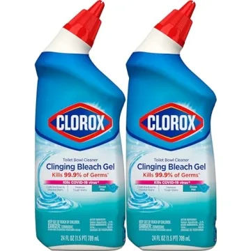 Clorox Toilet Bowl Cleaner with Clinging Bleach Gel - 2 Pack