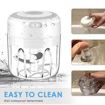 Electric Mini Garlic Chopper - Portable USB Food Processor