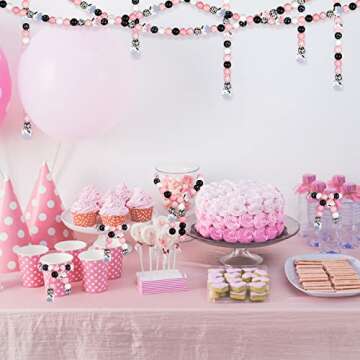 Waydress 200 PCS Cow Print Wood Beads for DIY Crafts