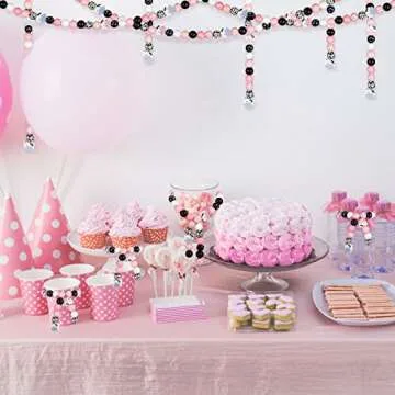 Waydress 200 PCS Cow Print Wood Beads for DIY Crafts