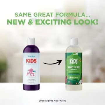 Cleansing Kids Shampoo for Dry Scalp - Dry Flaky Scalp Care Shampoo for Kids and Hair Build Up Remover with Tea Tree Oil and Rosemary Essential Oils for Hair Care - Kids Scalp Cleanser for Build Up
