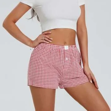 Y2K Women’s Plaid Boxer Shorts - Stylish Comfort for Every Occasion