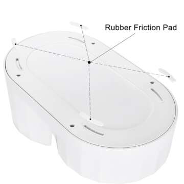 RIZZARI Automatic 5L Pet Waterer, Gravity Stainless Steel Water Dispenser, 100% BPA-Free, Large Capacity Water Feeder for Cats and Small and Medium-Sized Dogs（White,5L）