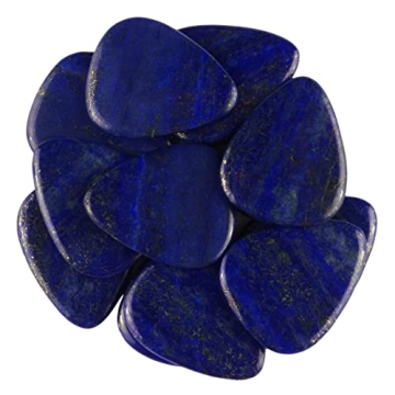 Premium Lapis Lazuli Stone Guitar Pick - Handcrafted Design