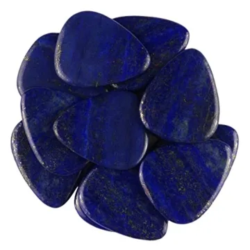 Premium Lapis Lazuli Stone Guitar Pick - Handcrafted Design