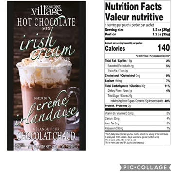 Gourmet Village Hot Chocolate Gift Set with Festive Cups