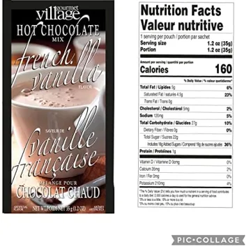 Gourmet Village Hot Chocolate Gift Set with Festive Cups