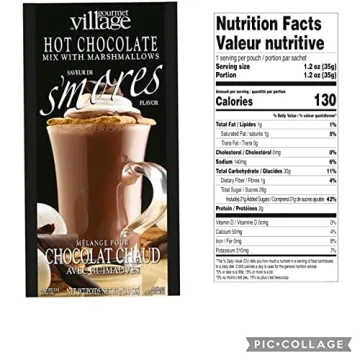 Gourmet Village Hot Chocolate Gift Set with Festive Cups