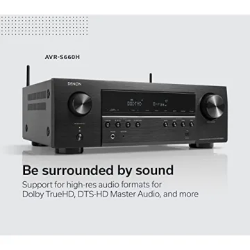 Denon AVR-S660H 5.2 Ch 8K Receiver - Premium Home Theater