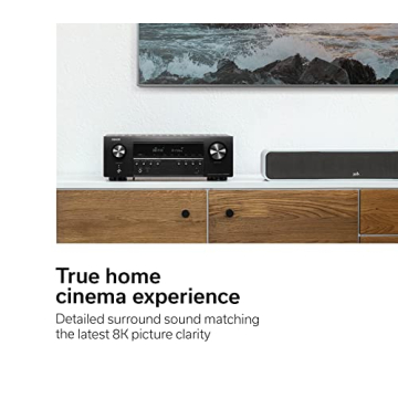 Denon AVR-S660H 5.2 Ch 8K Receiver - Premium Home Theater