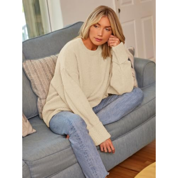 LILLUSORY Women's Oversized Sweater for Cozy Fall Style