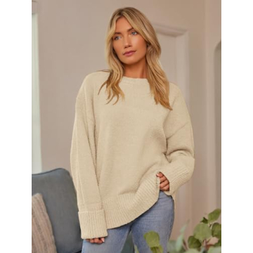 LILLUSORY Women's Oversized Sweater for Cozy Fall Style