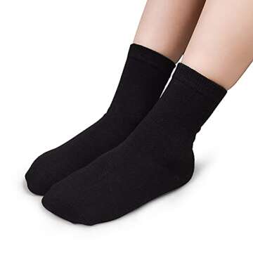 GENTABY Unisex Toddlers Kids Crew Socks-15 Pairs Soft Socks,Casual Athletic Dress Socks for Boys,Gir...