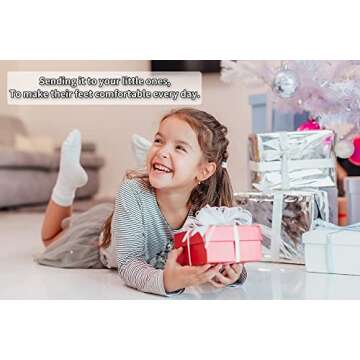 GENTABY Unisex Toddlers Kids Crew Socks-15 Pairs Soft Socks,Casual Athletic Dress Socks for Boys,Girls 7-10 Years