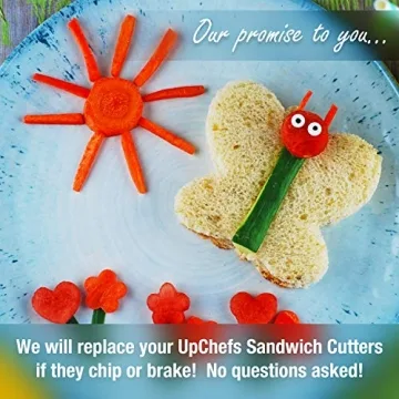 UpChefs Sandwich Cutters - Fun Lunch Accessories for Kids