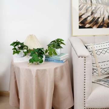 COCOBOO 3 Packs Fake Plants, Small Artificial Plants with White Pots, Fake Potted Plants for Office Home Shelf Decor Indoor Outdoor