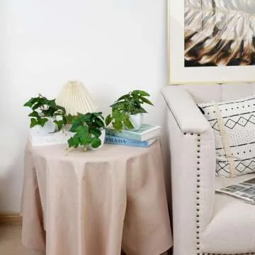 COCOBOO 3 Packs Fake Plants, Small Artificial Plants with White Pots, Fake Potted Plants for Office Home Shelf Decor Indoor Outdoor