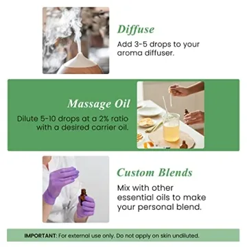 100% Pure Tea Tree Essential Oil for Aromatherapy & Cleaning