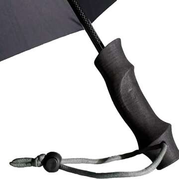 Sleek Carbon Travel Umbrella - Stylish & Durable