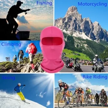 Pink Balaclava Ski Mask for All Outdoor Activities