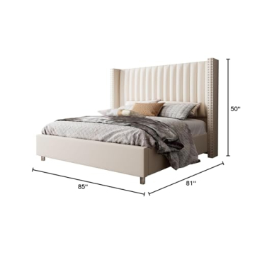 Explore the Jocisland King Size Velvet Bed Frame