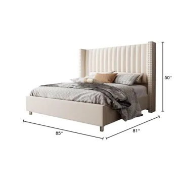 Explore the Jocisland King Size Velvet Bed Frame