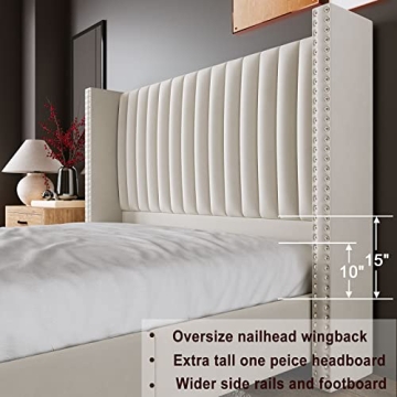 Explore the Jocisland King Size Velvet Bed Frame