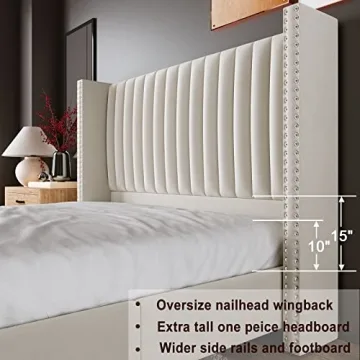 Explore the Jocisland King Size Velvet Bed Frame