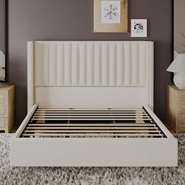 Explore the Jocisland King Size Velvet Bed Frame