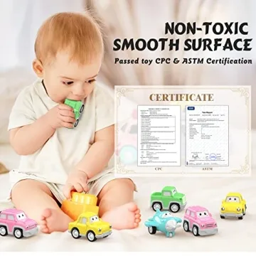 LASCOTON 5-in-1 Cartoon Trailer Truck for Toddlers