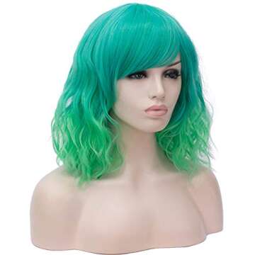 TopWigy Green Costume Wig for Anime Cosplay Events