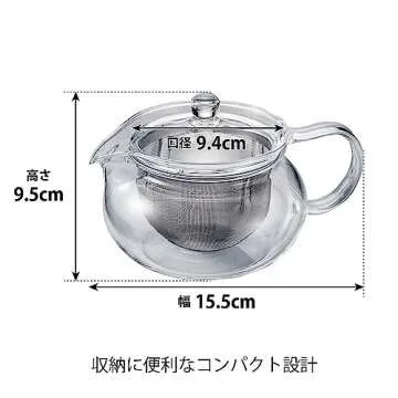 Hario ChaCha Kyusu "Maru" Tea Pot, 450ml