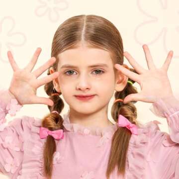 YGDZ 312PCS Elastic Hair Tie 24 Colors Small Ponytail Holder, 2cm Hair Bands for Girls, Hair Accessories for Toddlers Baby Kids, for Christmas Gift