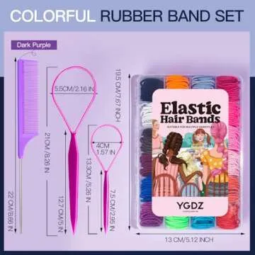 YGDZ 312PCS Elastic Hair Tie 24 Colors Small Ponytail Holder, 2cm Hair Bands for Girls, Hair Accessories for Toddlers Baby Kids, for Christmas Gift