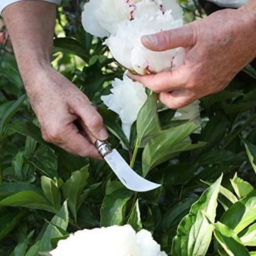 Opinel No. 8 Lightweight Pruning Knife for Gardening and Foraging