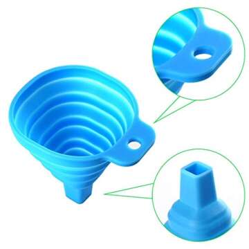 Cooyeah 150 PCS 100 Micron Paint Cone Paint Strainers with 1 Pcs Silicone Funnel, 100 Micron Strainer Fine Nylon Mesh Funnel for Automotive, Spray Guns, Arts & Crafts, Painting Projects