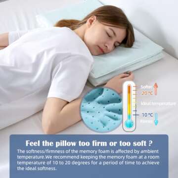 LOFE Adjustable Memory Foam Pillow - 4 Heights from 1.2 to 4.8in, Cervical Pillow for Neck Pain Relief, Neck Support Pillow for Side Sleepers, Cooling for Back/Stomach Sleeping, CertiPUR-US