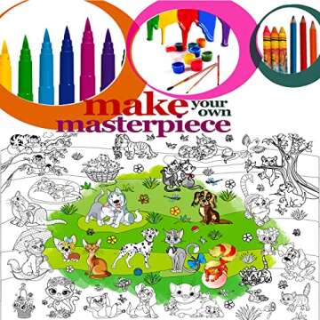 ALEX Art Jumbo Coloring Poster for Kids - Huge Fun!