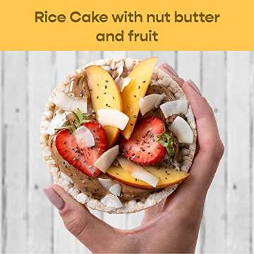 Lundberg Organic Brown Rice Cakes, Salt-Free, Gluten-Free, Vegan, Healthy Snacks, 8.5 Ounce (Pack of 6)