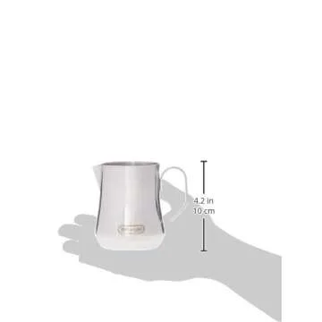 De'Longhi DLSC060 Milk Frothing Jug, 12 oz, Stainless Steel