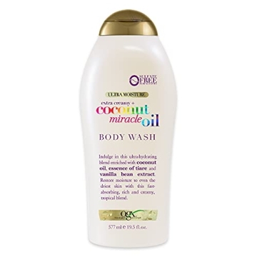 OGX Extra Creamy + Coconut Miracle Oil Ultra Moisture Body Wash – 19.5 Fl Oz