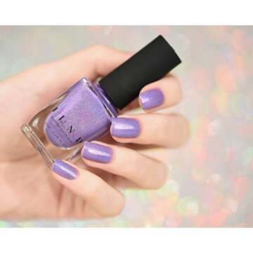 ILNP Charmingly Purple - Bright Purple Holographic Nail Polish