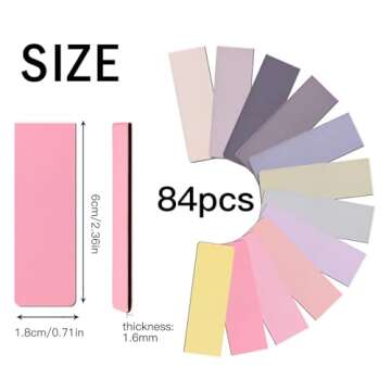 UMETDO 84PCS Magnetic Bookmarks Book Mark, 12 Colors Magnet Bookmark Clips Bulk, Cute Gifts Book Mar...